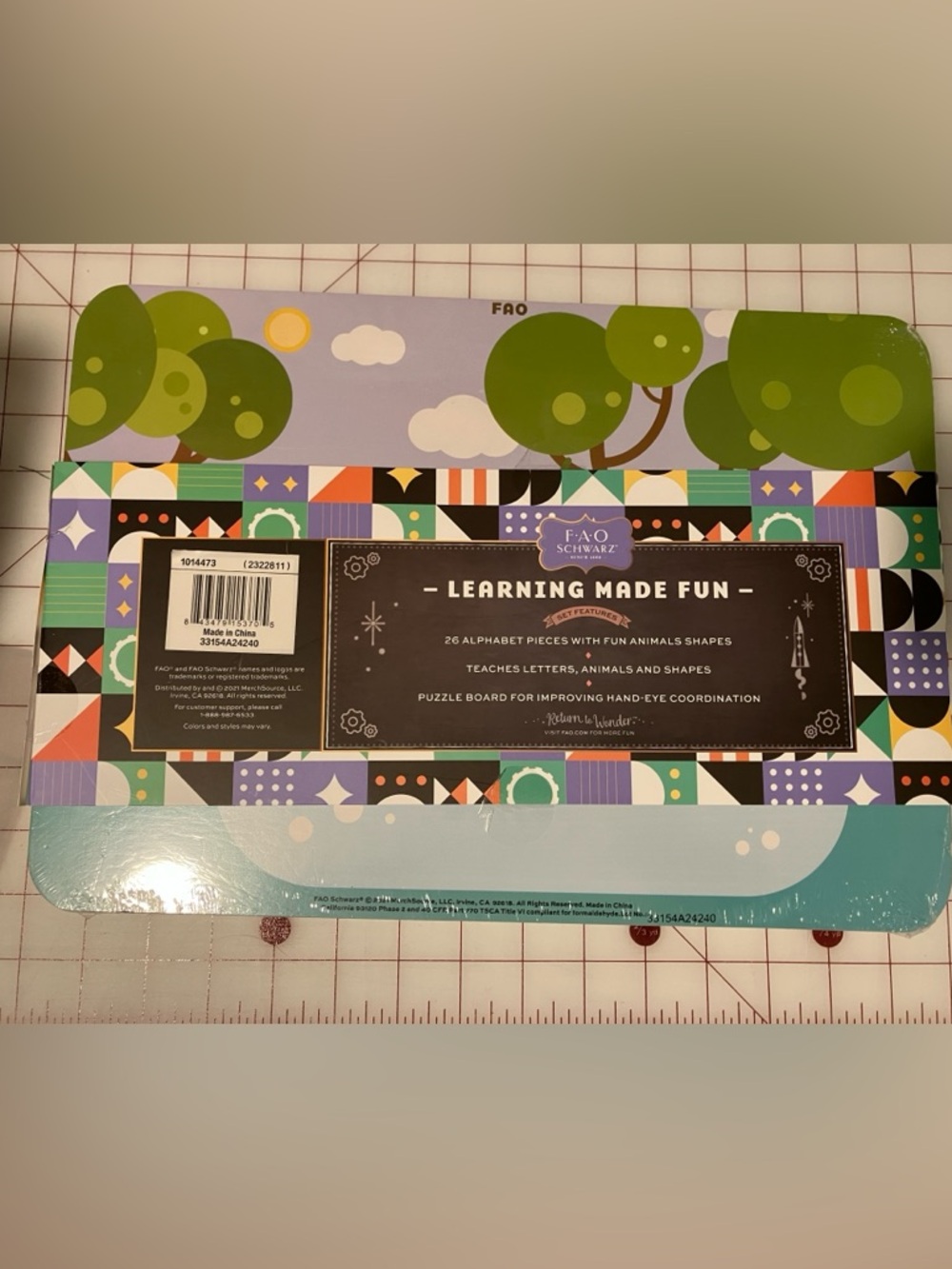 FAO Schwarz Wooden ABC Puzzle NWT - Picture 2 of 3